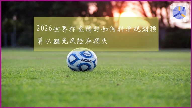 2026世界杯竞猜时如何科学规划预算以避免风险和损失